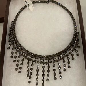 Graduate black crystal  choker necklace.
